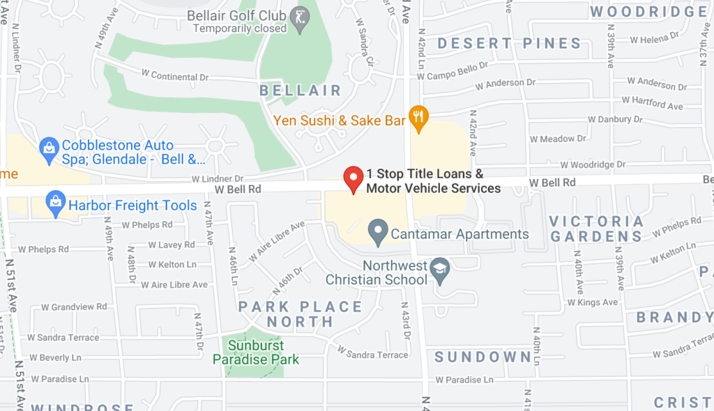 Tienda Bell Rd 14 en el mapa de Glendale
