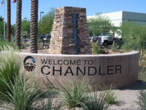 Chandler city sign