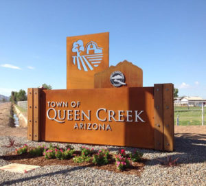 Cartel de la ciudad de Queen Creek