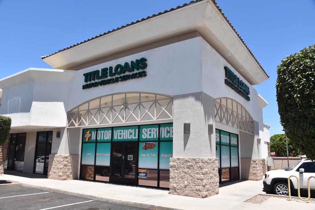 1 Stop Title Loans and Motor Vehicle Services Gilbert Location Exterior picture
